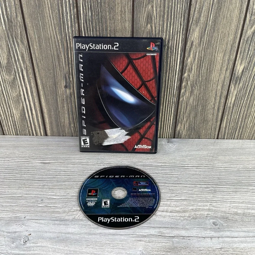 Spider-Man (Sony PlayStation 2, 2002) Tested Working